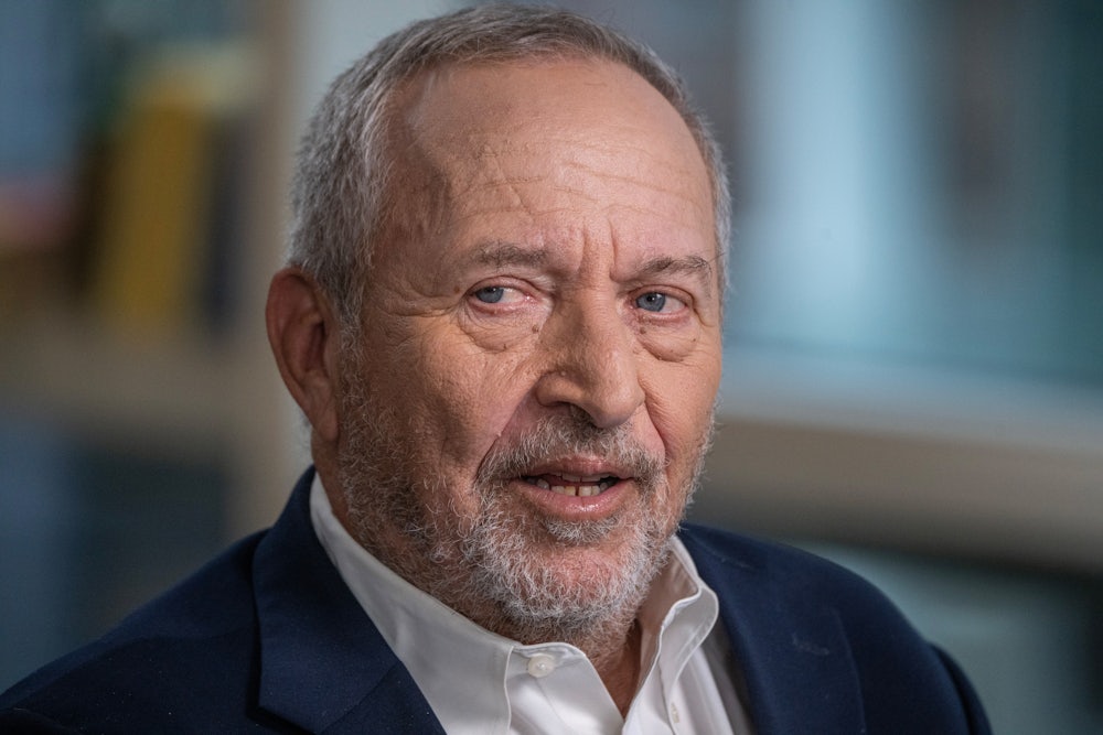 Larry Summers during an interview in New York