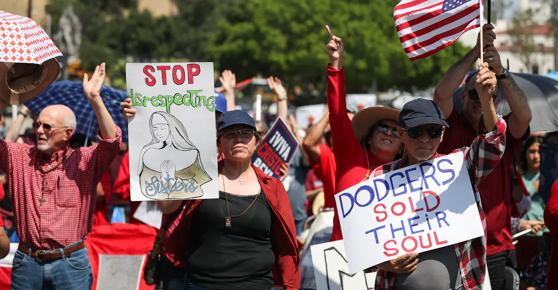 The Far Right and Catholics Team Up to Protest Baseball The Far Right and Catholics Team Up to Protest Baseball