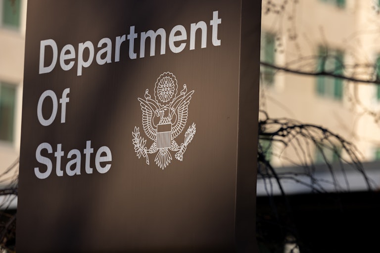 Department of State sign