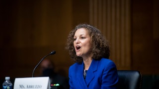 Jennifer Abruzzo at her Senate confirmation hearing
