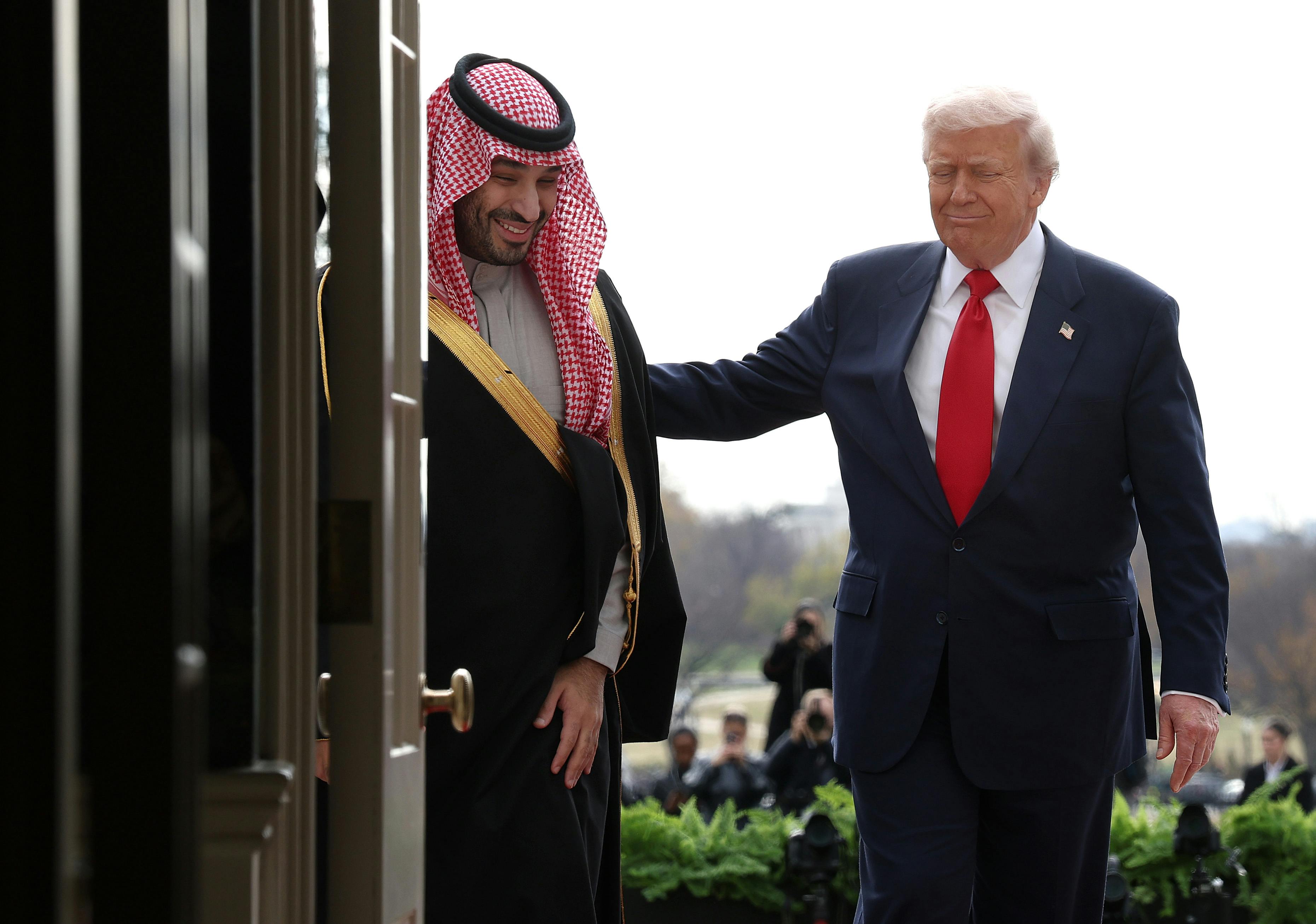 Trump and Saudi Crown Prince Mohammed bin Salman at the White House