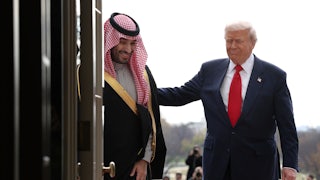 Trump and Saudi Crown Prince Mohammed bin Salman at the White House