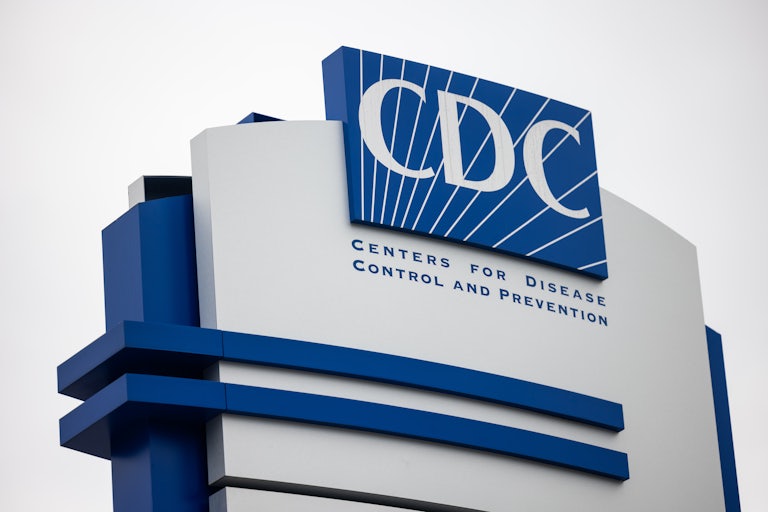 A sign for the Center for Disease Control headquarters
