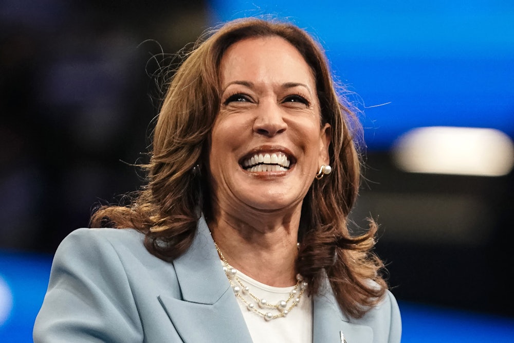 Kamala Harris smiles