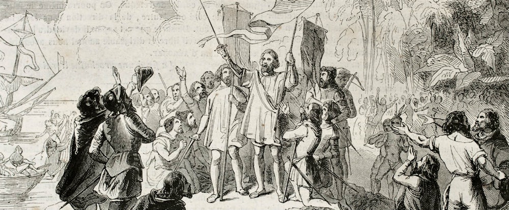 Columbus reports on his first voyage, 1493