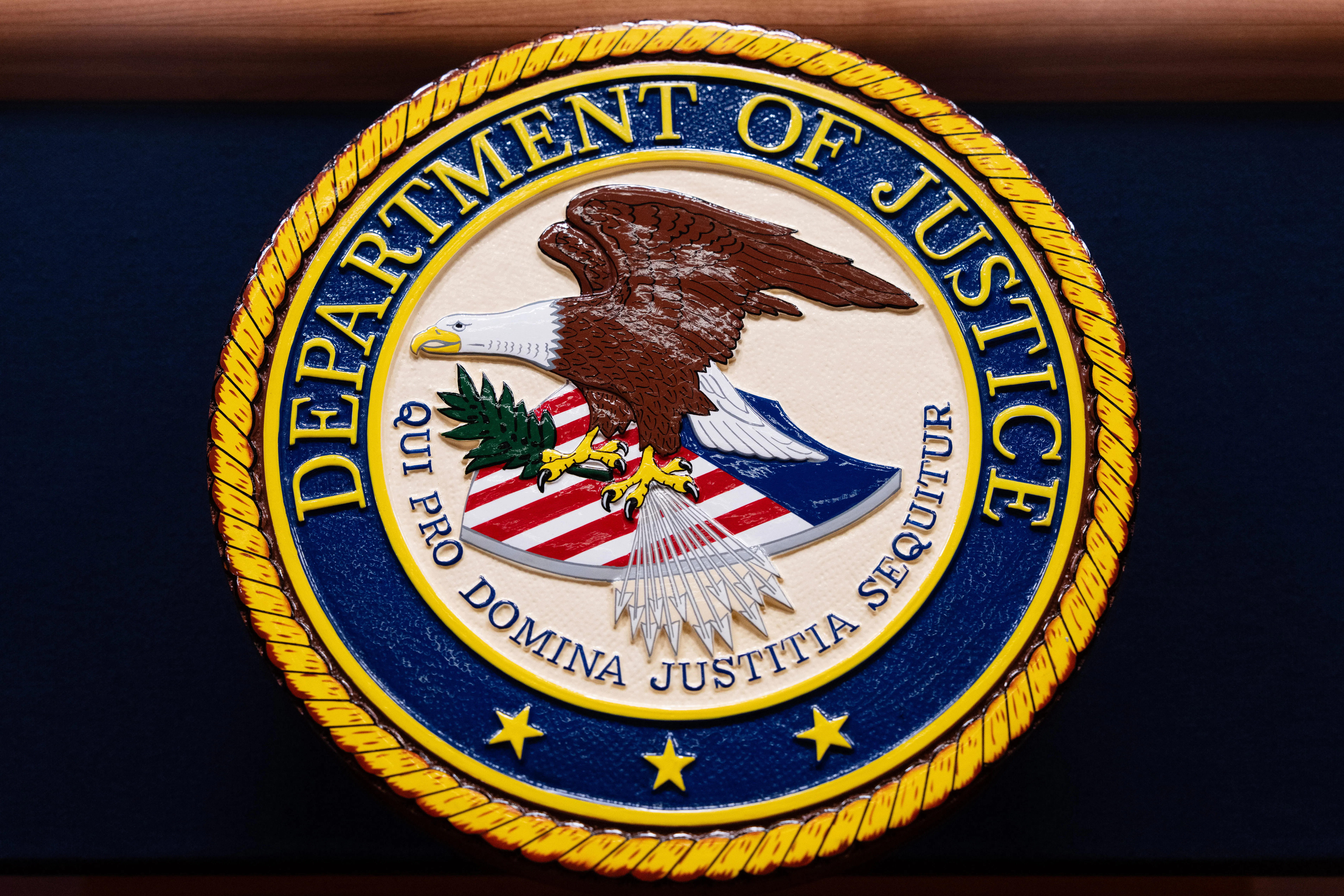 The Department of Justice seal