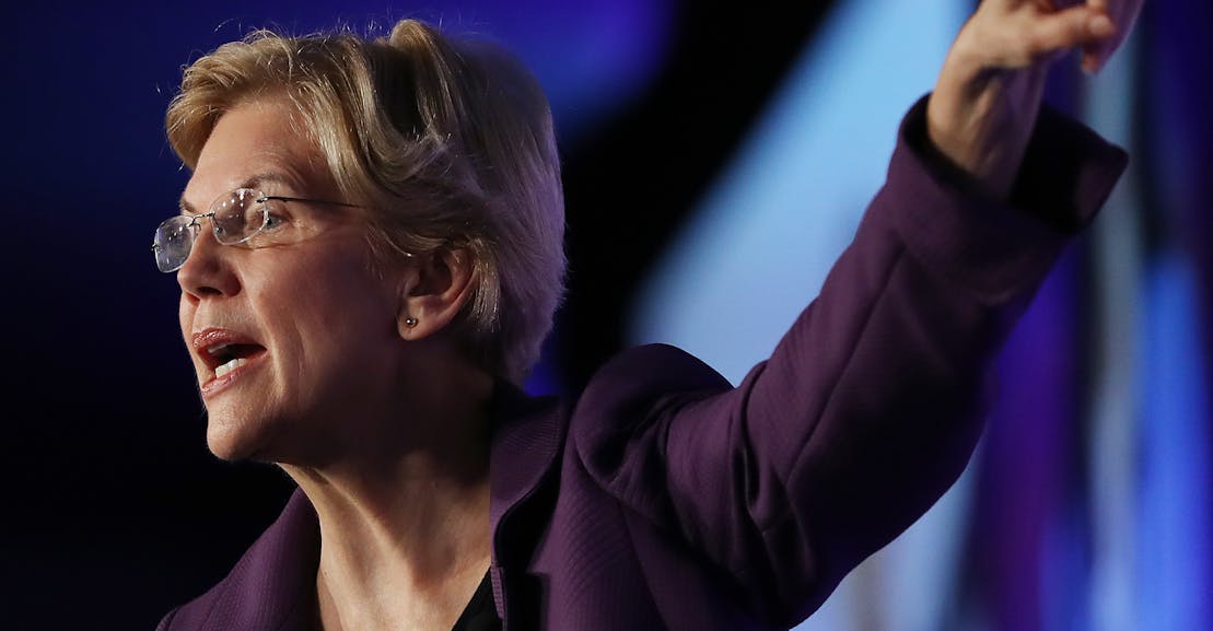 Warren’s Plan to Spurn Big Money Donors Has a Catch