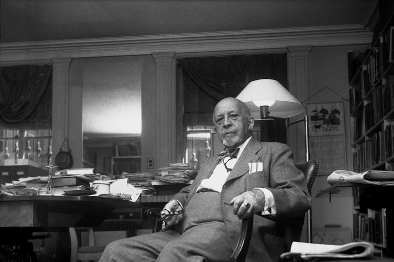 W.E.B. Du Bois at his home in Brooklyn Heights, New York City in 1958