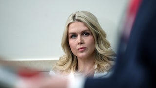 Karoline Leavitt glares