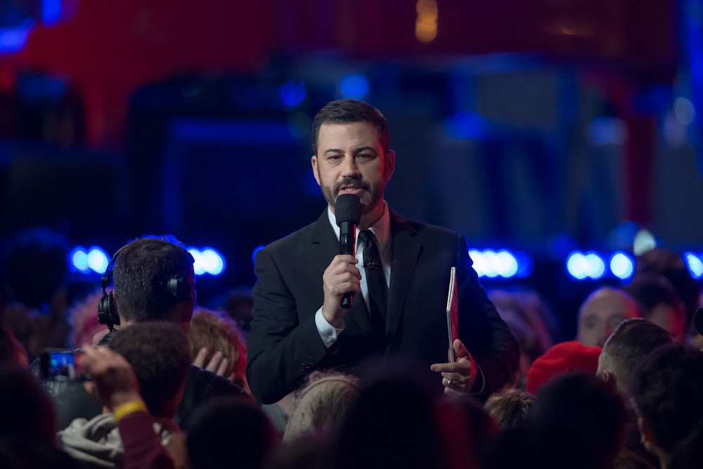 Jimmy Kimmel at a taping of “Jimmy Kimmel Live” in 2016 in Los Angeles