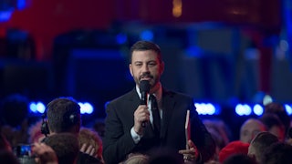 Jimmy Kimmel at a taping of “Jimmy Kimmel Live” in 2016 in Los Angeles