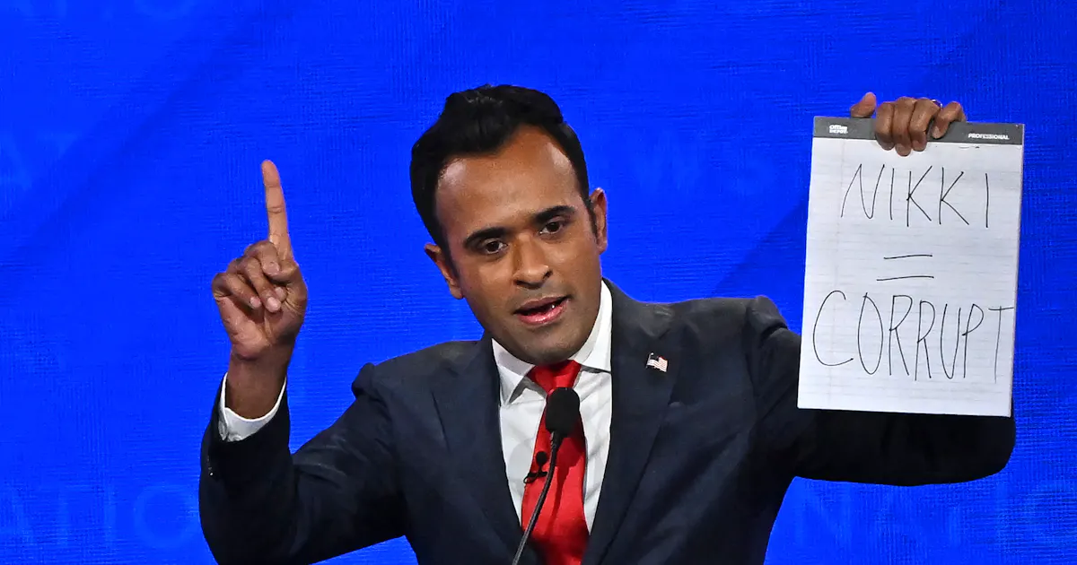 Vivek Ramaswamy Went Full Q at Wednesday’s Debate | The New Republic