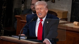 President Donald Trump delivers his State of the Union address to a joint session of Congress.