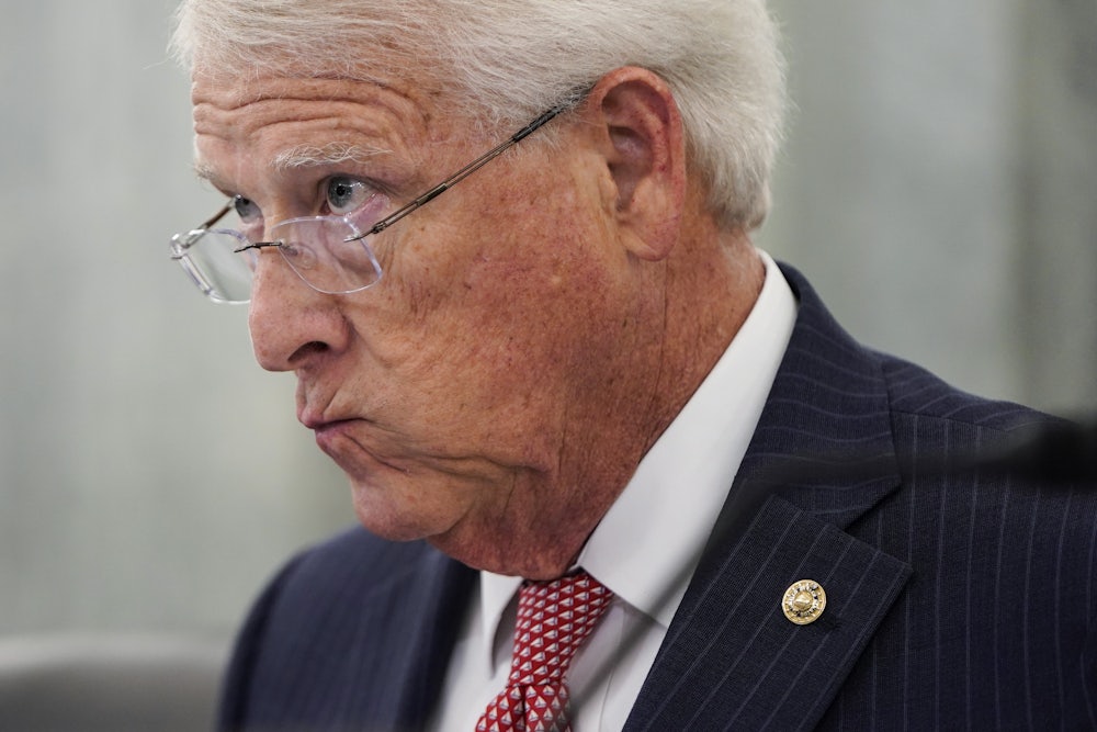 A close up of Mississppi Senator Roger Wicker