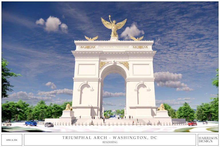 Trump arch rendering