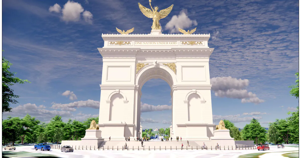 Trump Unveils Design Plan for Tacky, 250-Foot Victory Arch