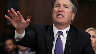 Justice Brett Kavanaugh during his confirmation hearings.