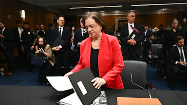 Supreme Court Justice Elena Kagan leaves after testifying during a Senate Appropriations Subcommittee on Financial Services hearing on Capitol Hill in Washington, DC, on July 14, 2026.
