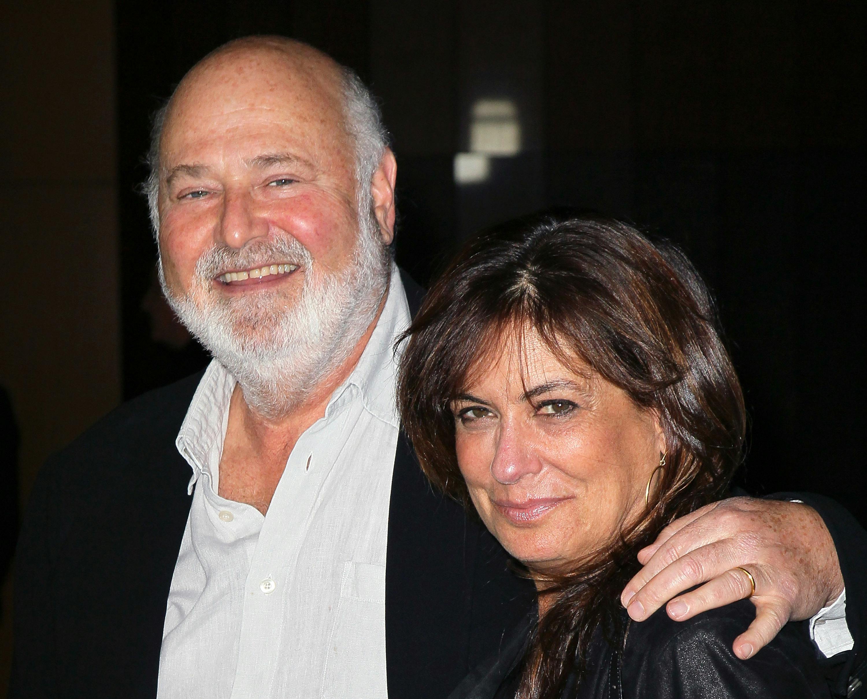 Rob Reiner smiles alongside his wife Michele Singer