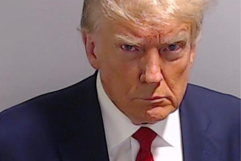 Donald Trump scowls