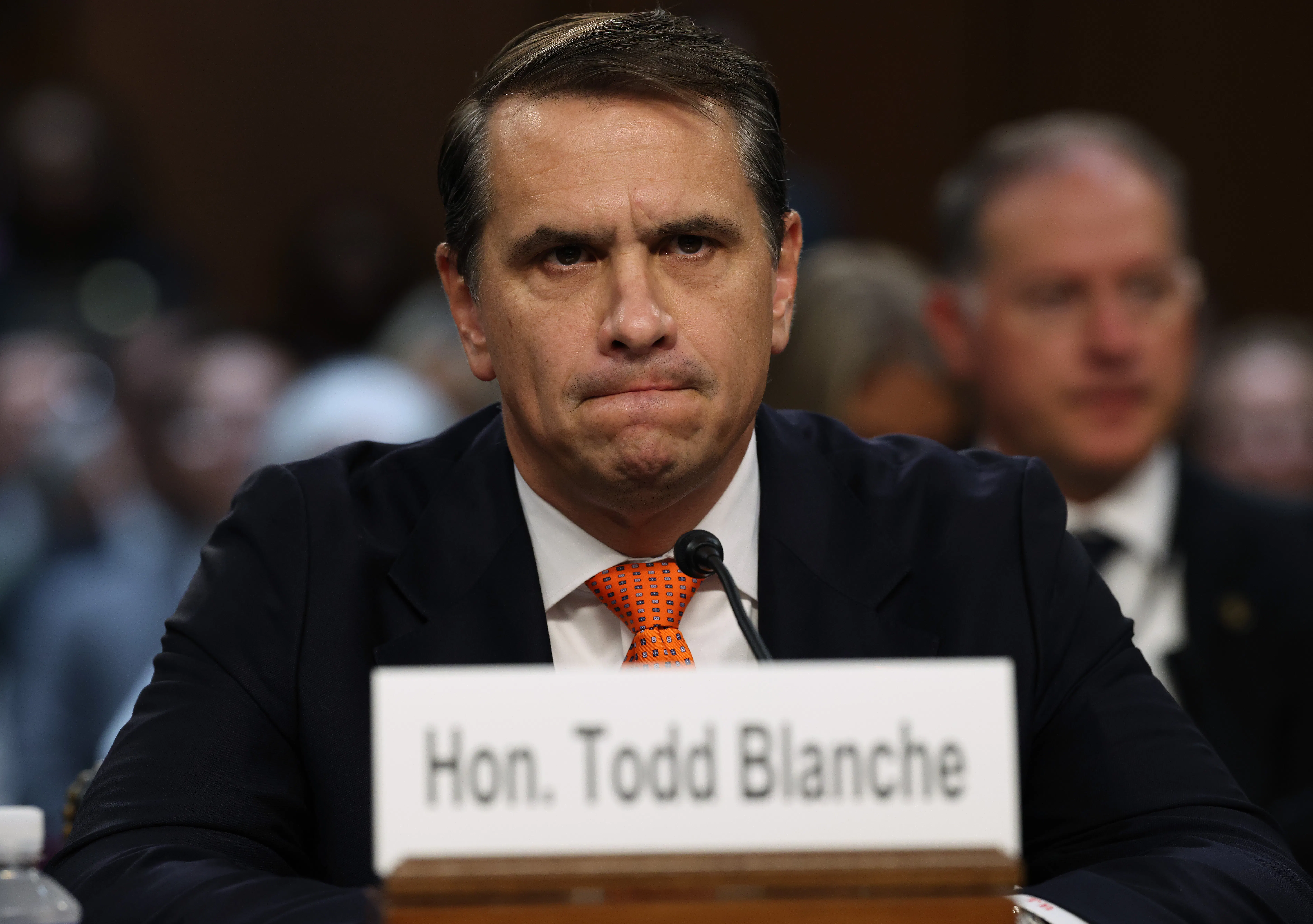 Acting Attorney General Todd Blanche testifies in Congress.