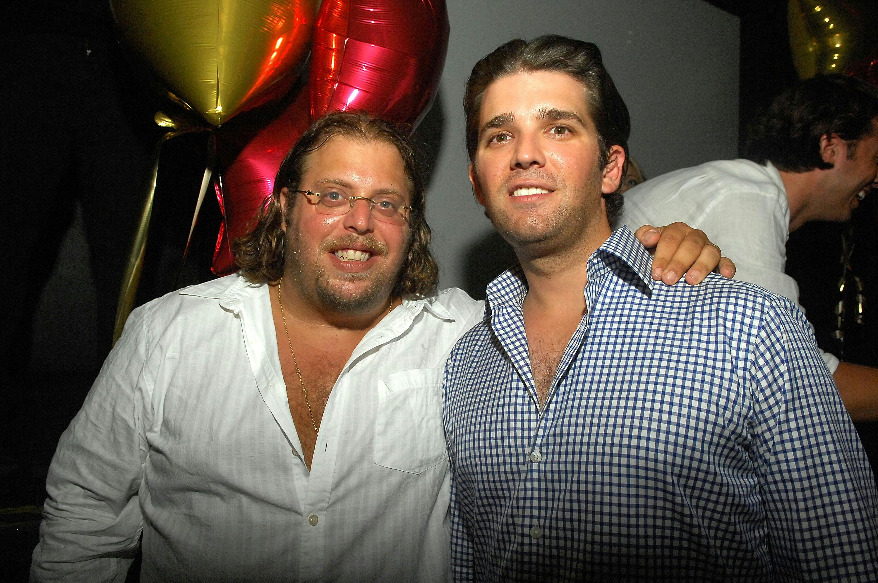 Gil Dezer (left) and Donald Trump Jr. in Miami in 2007