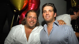 Gil Dezer (left) and Donald Trump Jr. in Miami in 2007