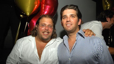 Gil Dezer (left) and Donald Trump Jr. in Miami in 2007