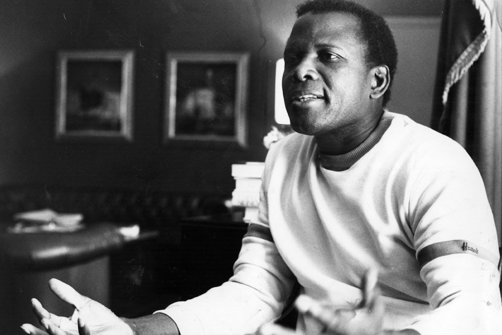 American film actor Sidney Poitier.