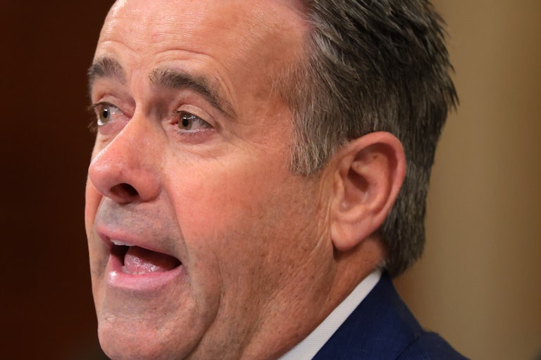 CIA Director John Ratcliffe speaks during a House Intelligence Committee hearing