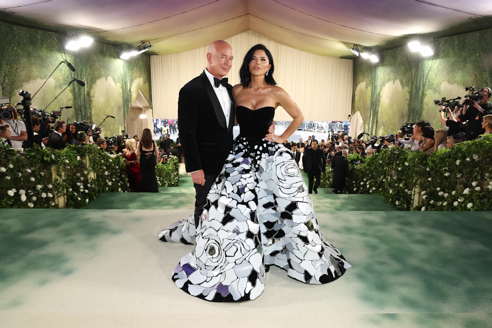 Jeff Bezos and Lauren Sanchez at the 2024 Met Gala
