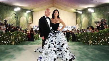 Jeff Bezos and Lauren Sanchez at the 2024 Met Gala