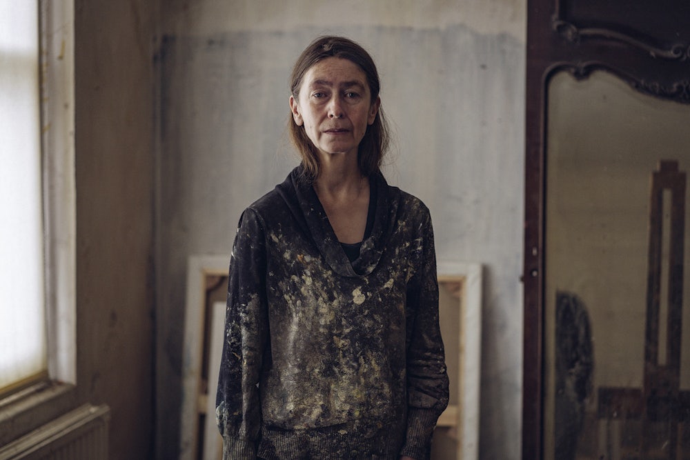The artist Celia Paul in her studio in London in March 2018