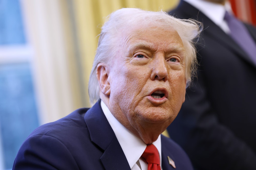 Donald Trump in the Oval Office