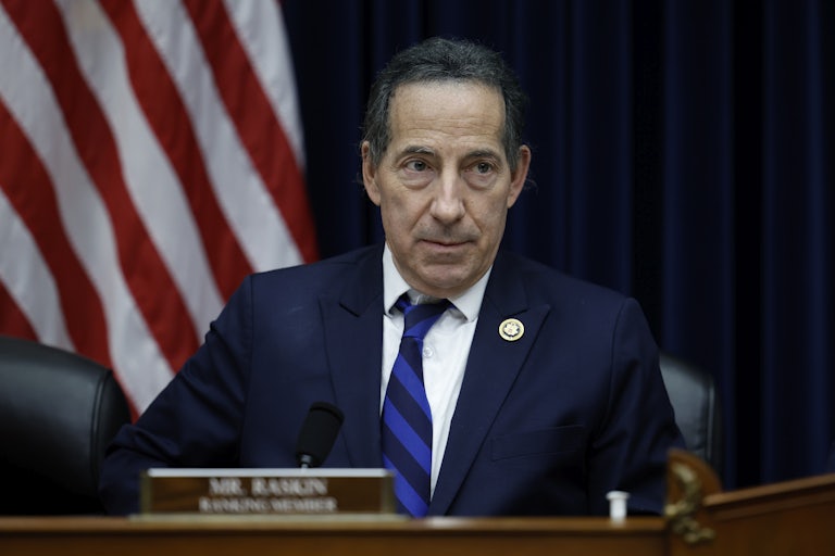 Jamie Raskin sits at the dais during a House hearing