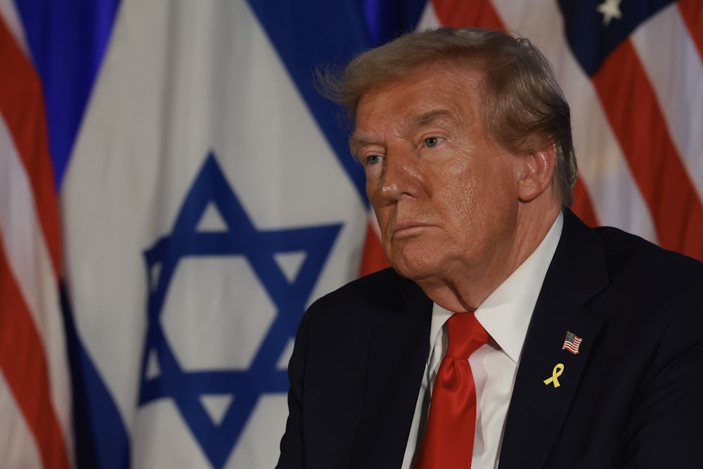 Donald Trump looks glum