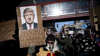 A protest in Minneapolis