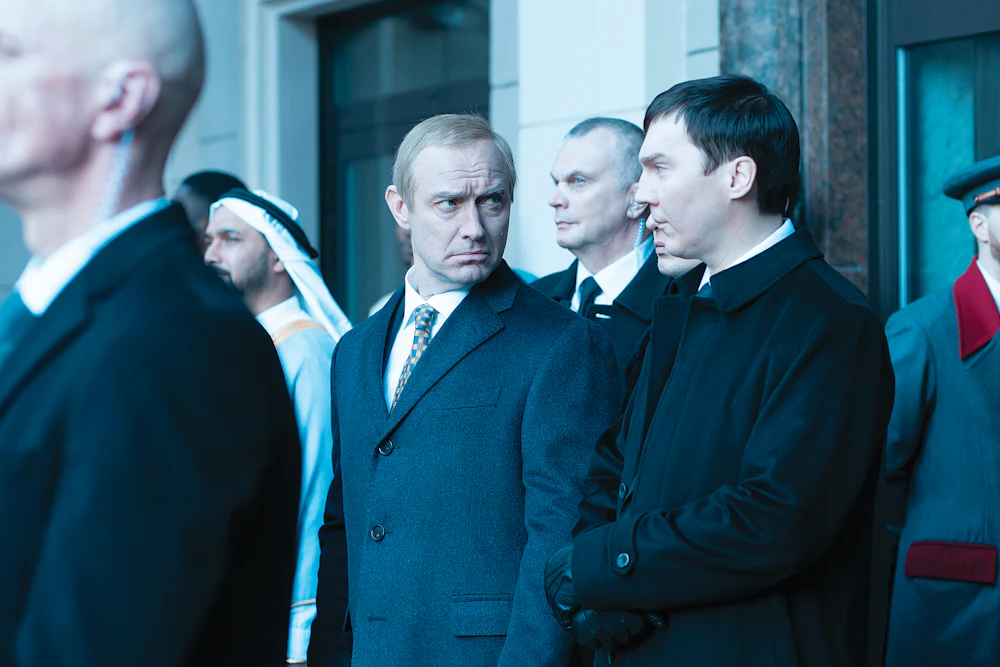 Jude Law stars as Vladimir Putin in the political thriller The Wizard of the Kremlin