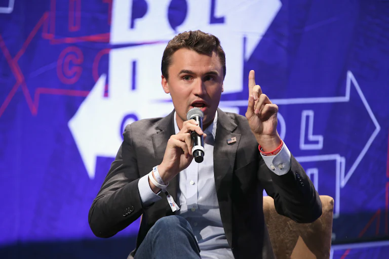 Piss Baby” Charlie Kirk Heckled in University Visit | The New Republic