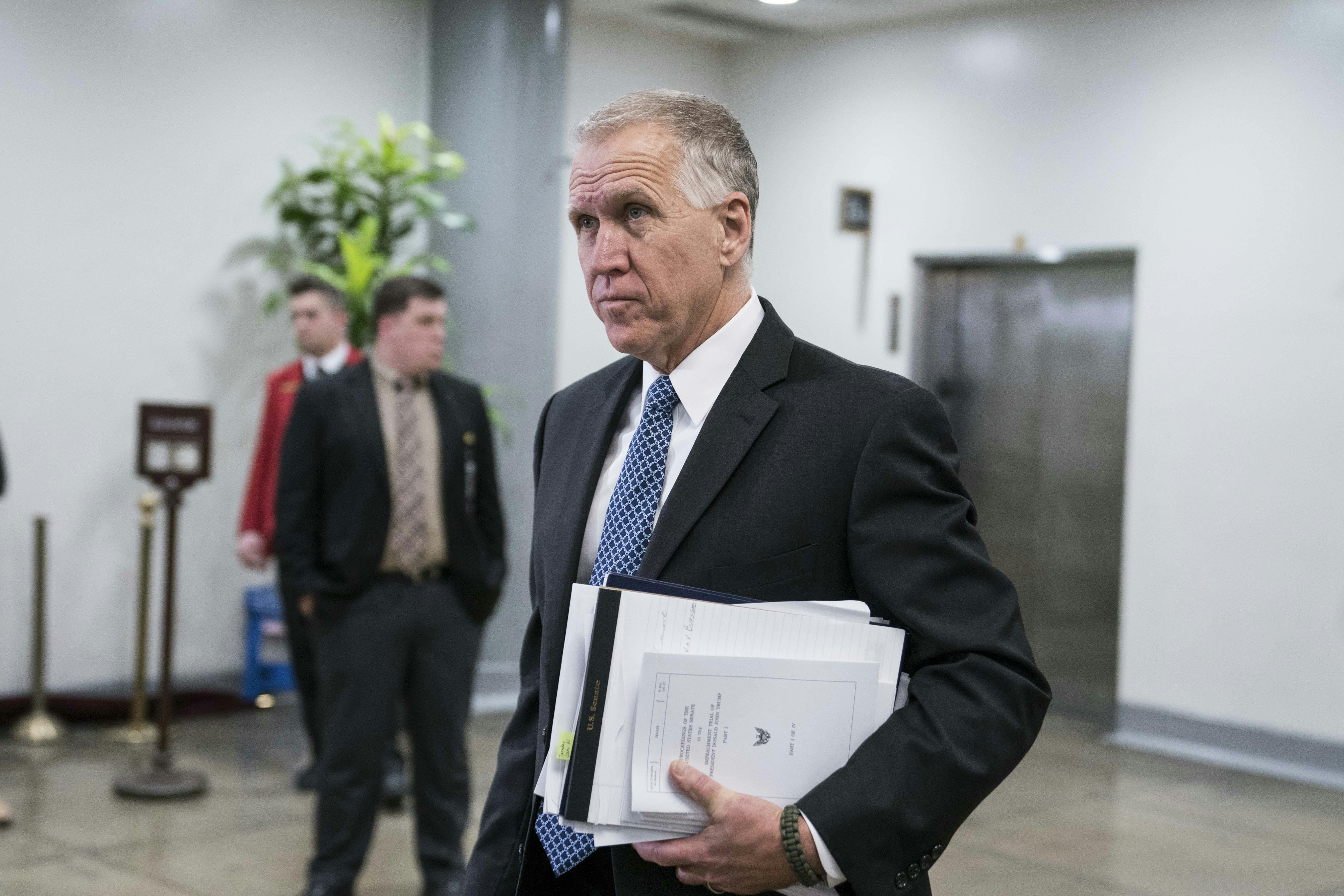 North Carolina Senator Thom Tillis in 2020. 