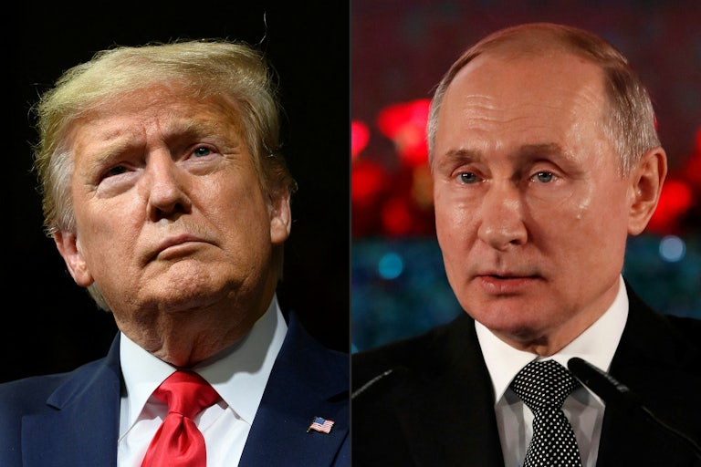 Donald Trump and Vladimir Putin