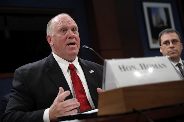 Tom Homan in a congressional briefing