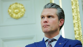 Defense Secretary Pete Hegseth in the Oval Office of the White House