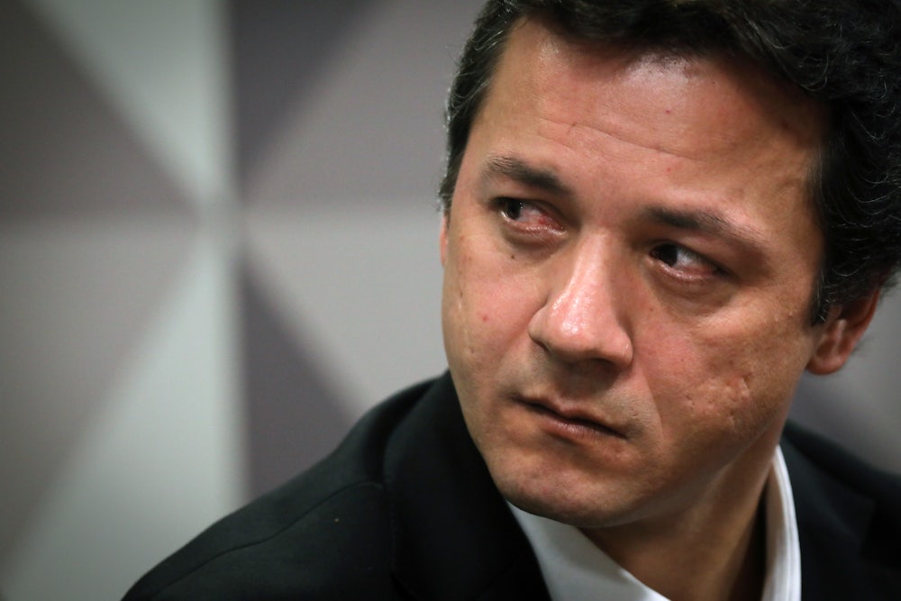 Wesley Batista looks to the side.