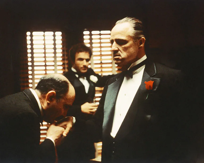 A still from the movie The Godfather