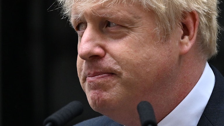 Former U.K. Prime Minister Boris Johnson