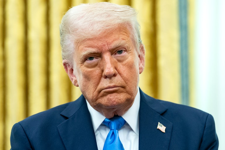 Donald Trump in the Oval Office