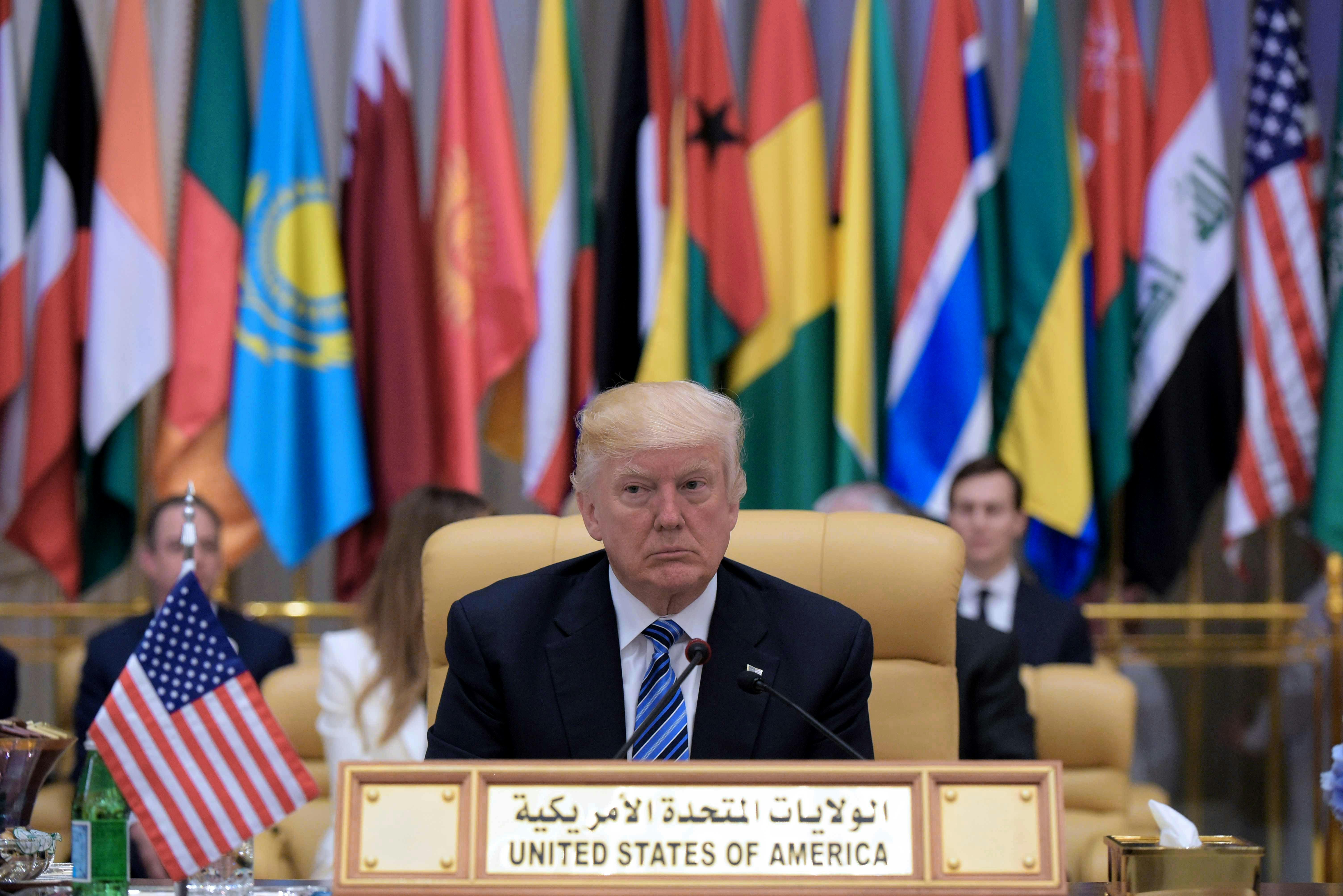 Trump defends Middle East policy, says Islamic State is under control