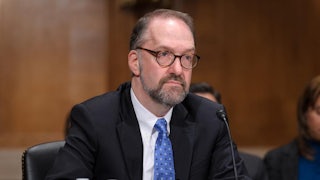 David Weil at a Senate hearing in 2013