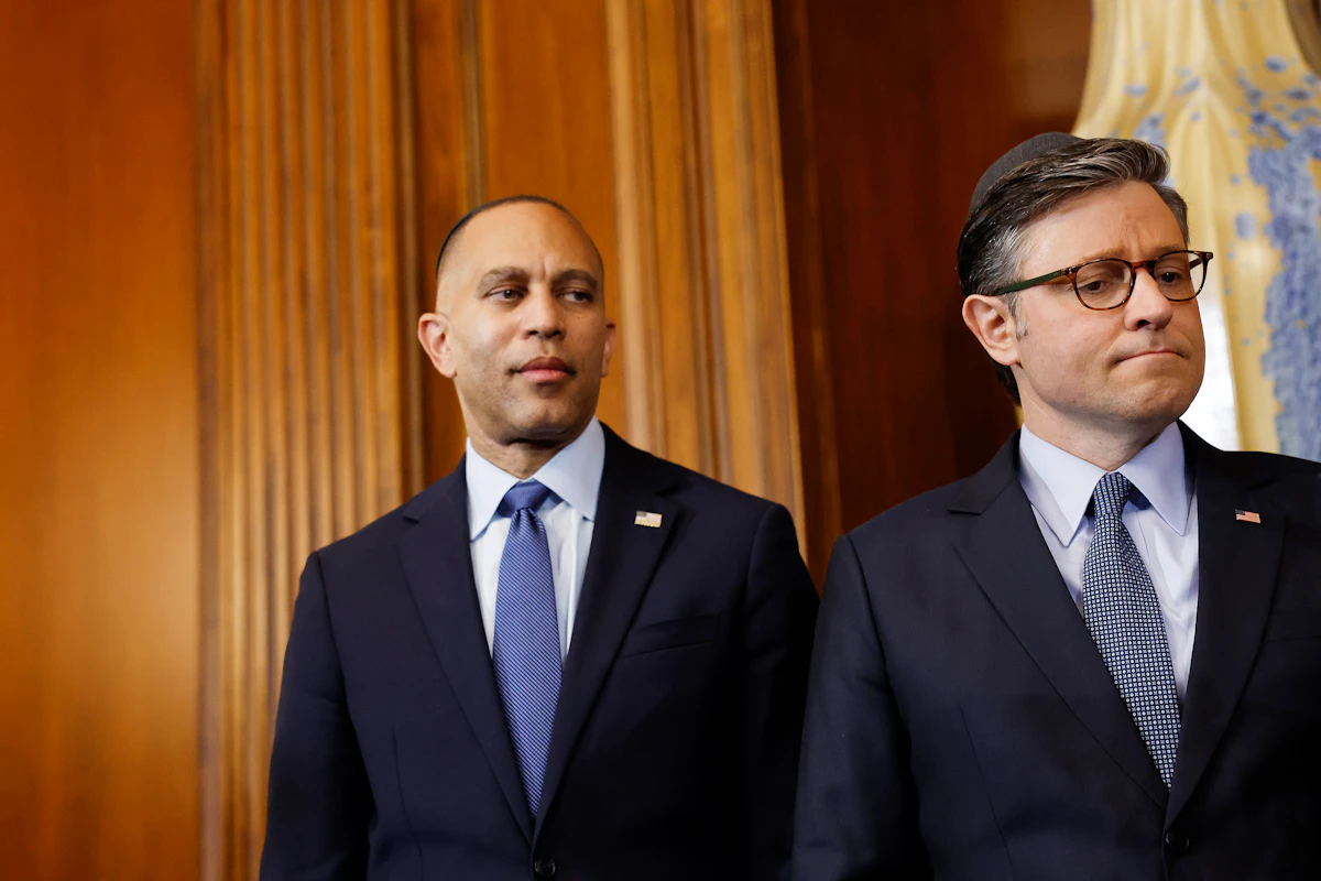 Hakeem Jeffries Lets Mike Johnson Dig His Own Spending Bill Grave Hakeem Jeffries Lets Mike Johnson Dig His Own Spending Bill Grave